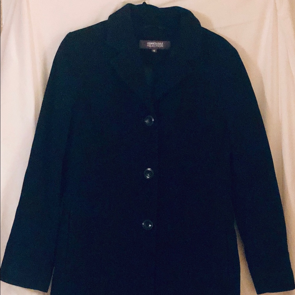 Kenneth Cole Reaction Wool Trench Coat